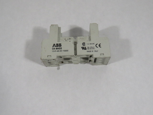 ABB CR-M4SS Relay Socket 12A 300VAC USED