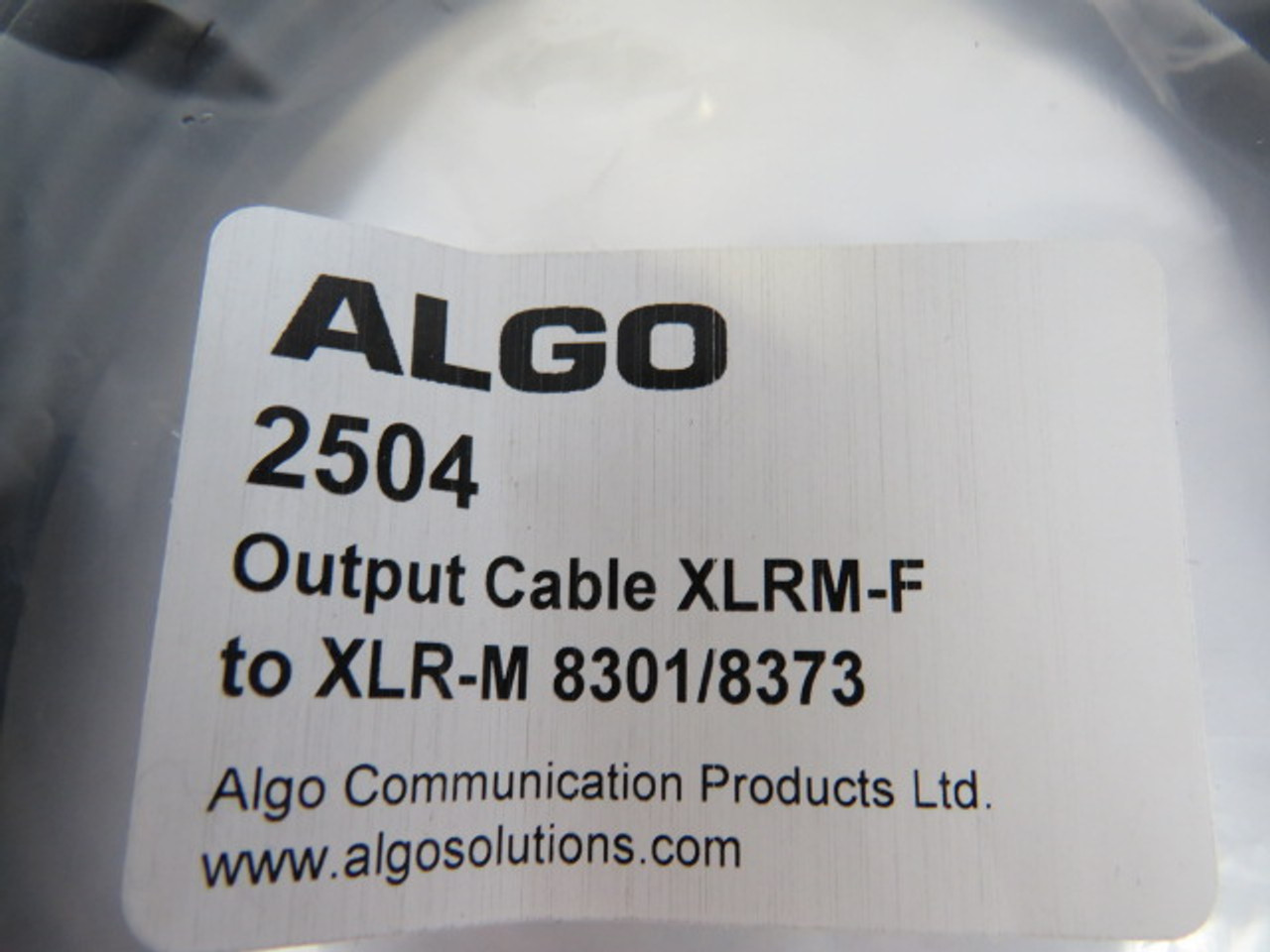 Algo 2504 Output Cable XLRM-F to XLR-M 8301/8373 ! NWB !