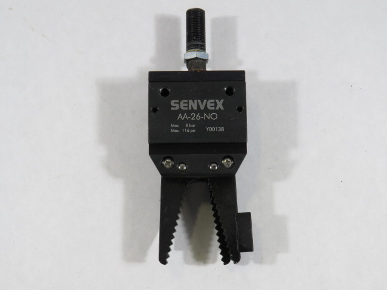 Senvex AA-26-NO Value Sprue Gripper Normally Open 8bar 116psi Max USED