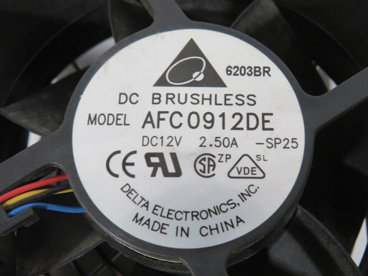 Delta Electronics AFC0912DE Case Fan 92mm 12VDC 2.5A USED