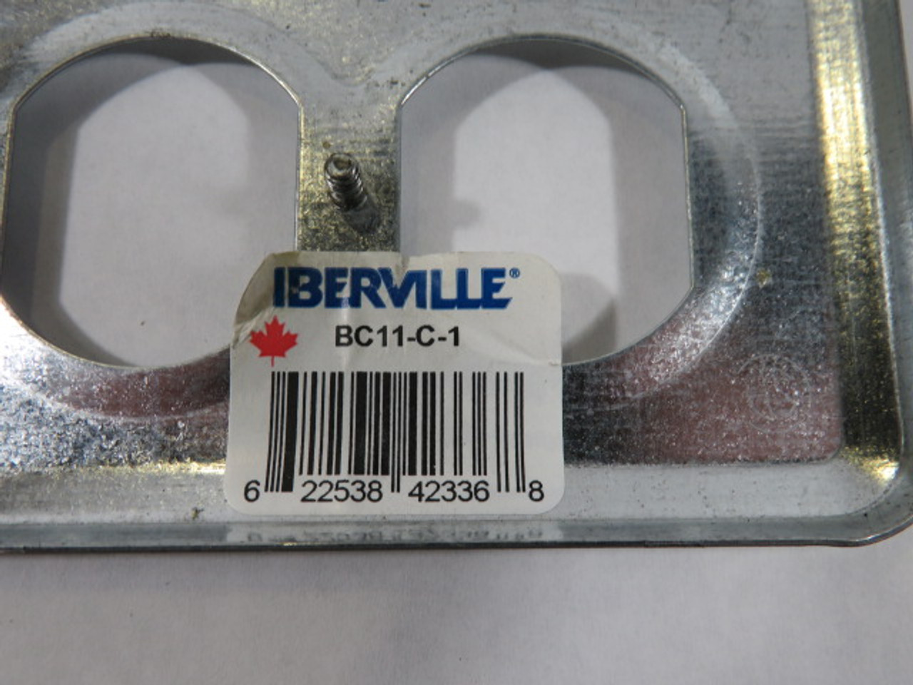 Iberville BC11-C-1 Duplex Receptacle Cover Standard Size Metal ! NOP !