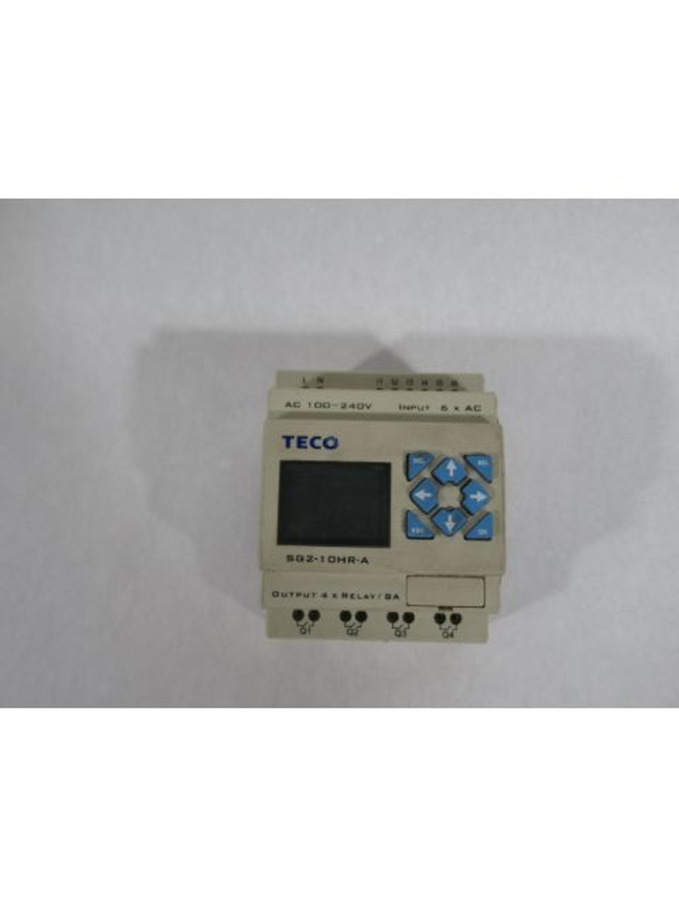 Teco SG2-10HRA Programmable Logic Relay Ver. 3.6 100-240V 90mA 50/60Hz USED
