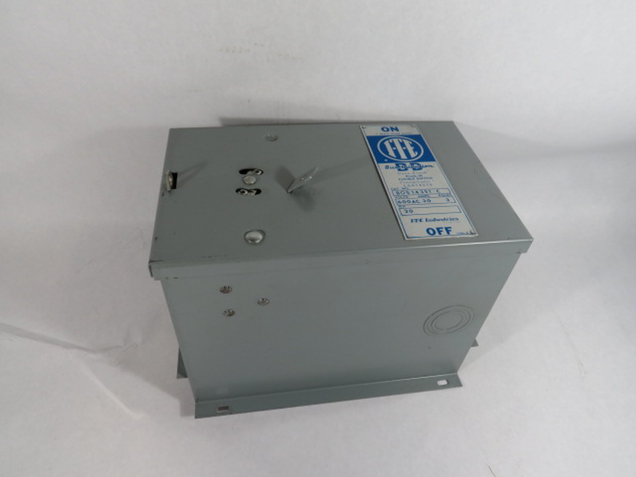 ITE BOS14351-C Fusible Busway Switch 30A 600VAC 3P MISSING ARM ! NOP !