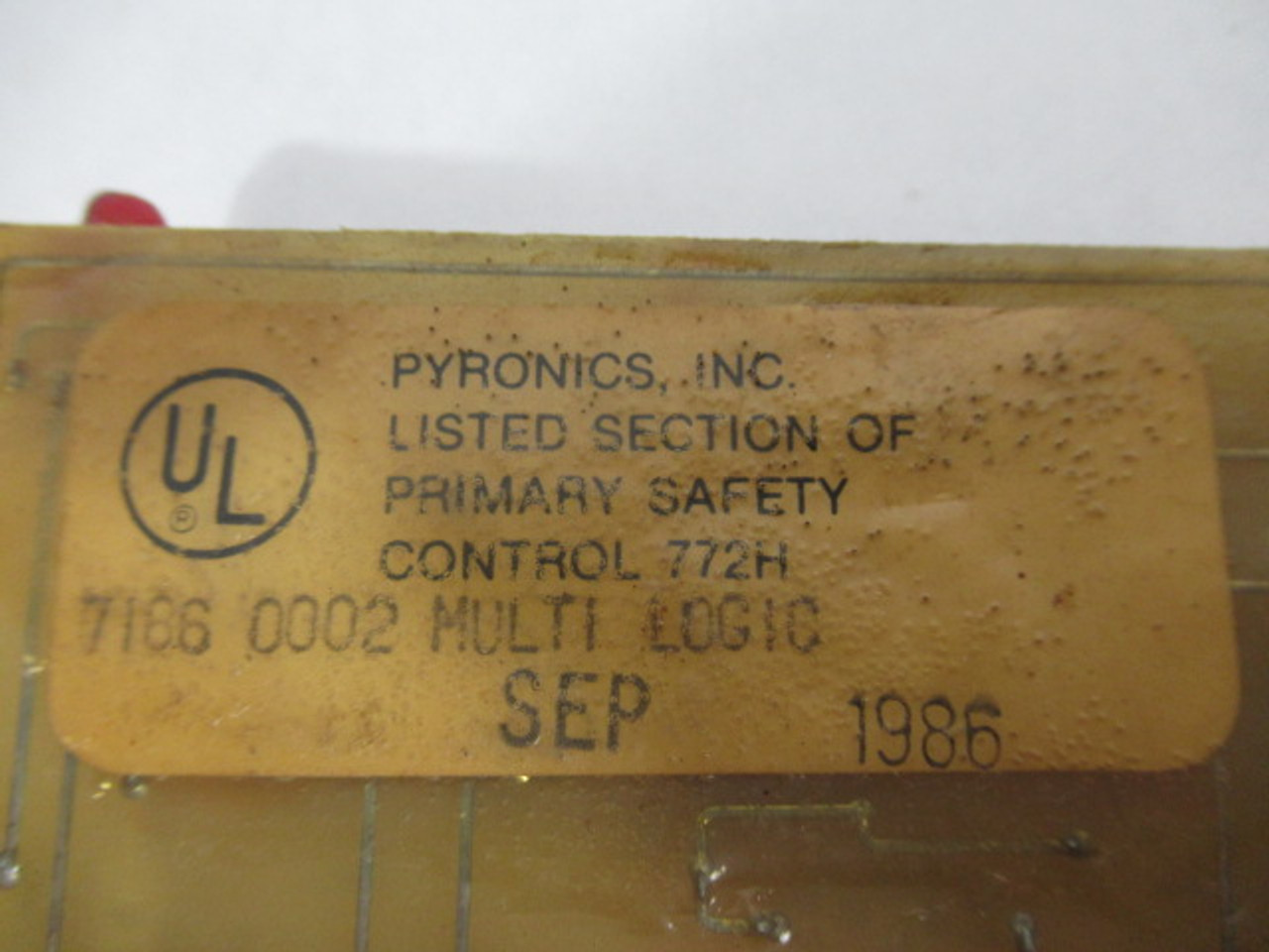 Pyronics 7186-0002 Multi Logic Module USED