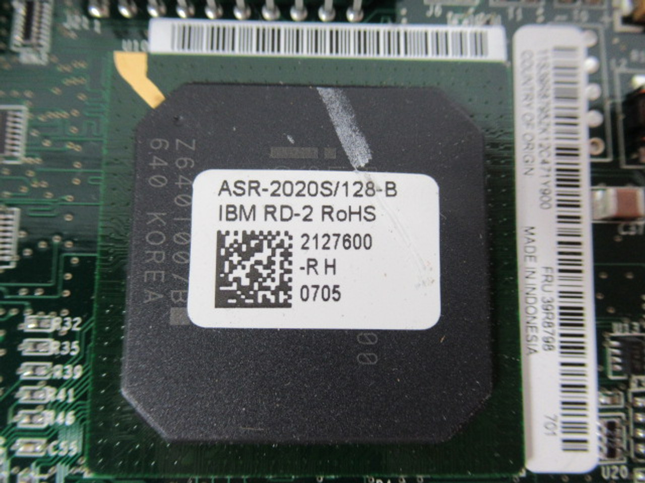 Adaptec ASR-2020S PCI-X RD-2 Raid Controller 128MB USED