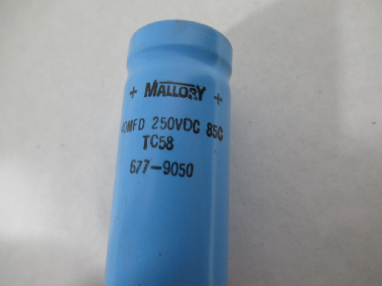 Mallory TC58 Capacitor 40MFD 250VDC USED