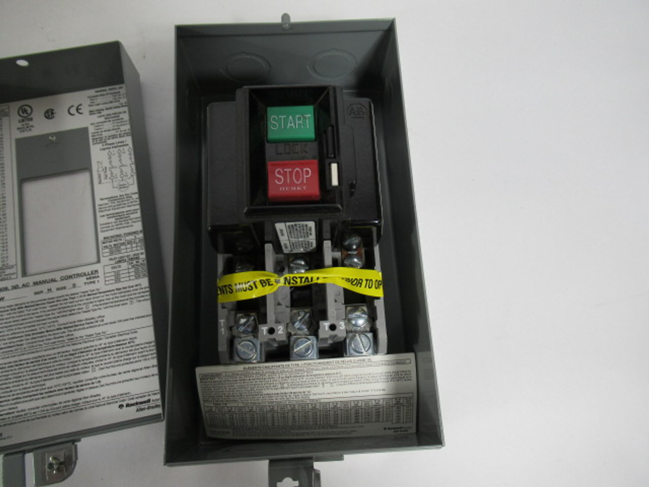 Allen-Bradley 609-AAW Series H Manual Starter Size O 3Ph 200/230V ! NOP !