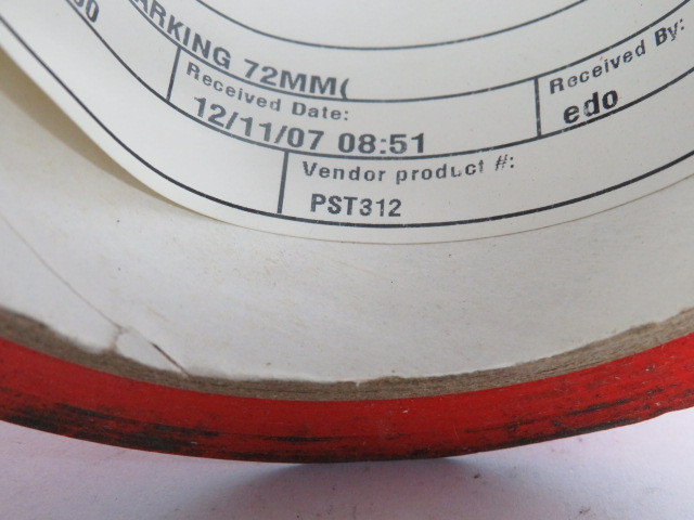 Incom PST312 Red Aisle Marking Tape 72mm Wide 108' Long SHELF WEAR NEW