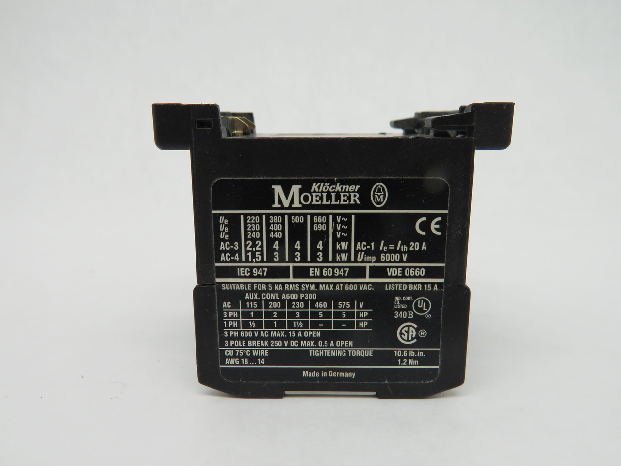 Klockner Moeller DILEM-10-G Contactor 24VDC   USED