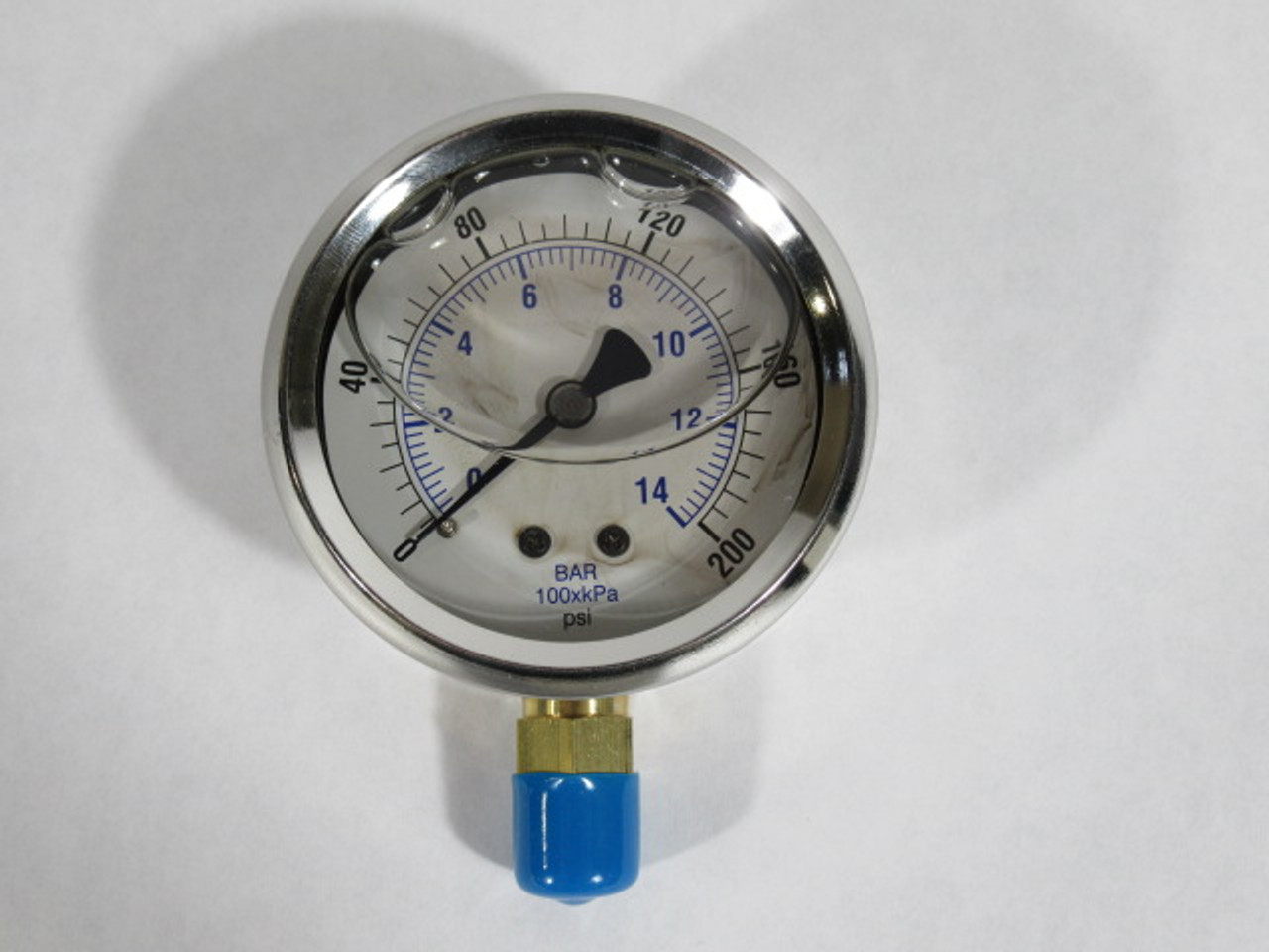 Generic MPG-1P-200-AN Liquid Filled Pressure Gauge 0-200psi 1/4"NPT ! NEW !