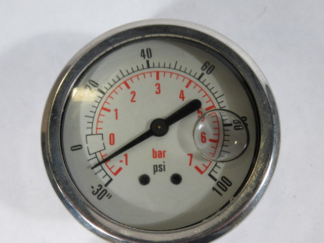 Generic MPG-1C-30/100-AN Liquid Filled Pressure Gauge 1/4"NPT ! NOP !