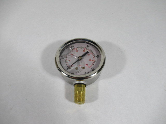 Generic MPG-1P-500-AN Liquid Filled Pressure Gauge 2-3/4"Dia 1/4"NPT ! NEW !