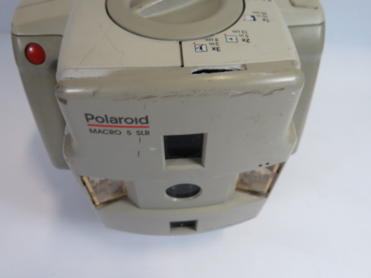 Polaroid MACRO 5 SLR Instant Camera *Cracks to Case* ! AS IS !