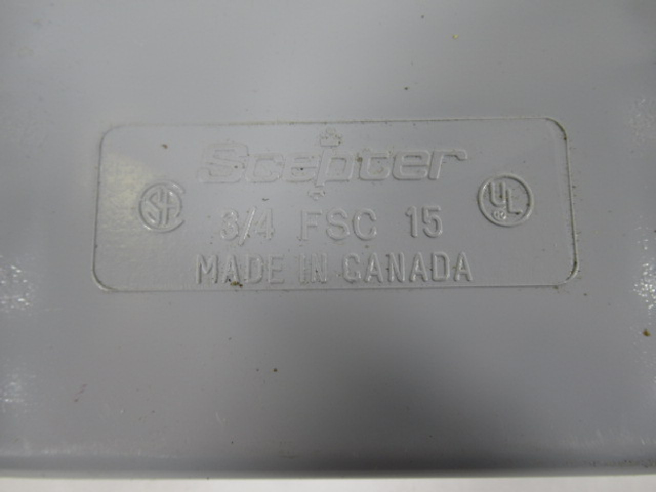 Scepter FSC 15 Gang Box PVC 3/4" 2"x 2-3/4"x 4-1/2" USED
