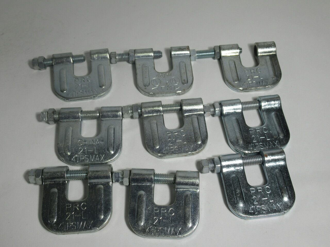 Thomas & Betts 21-L Beam Clamp 3/4" 4"ISP  Max Lot of 9 USED