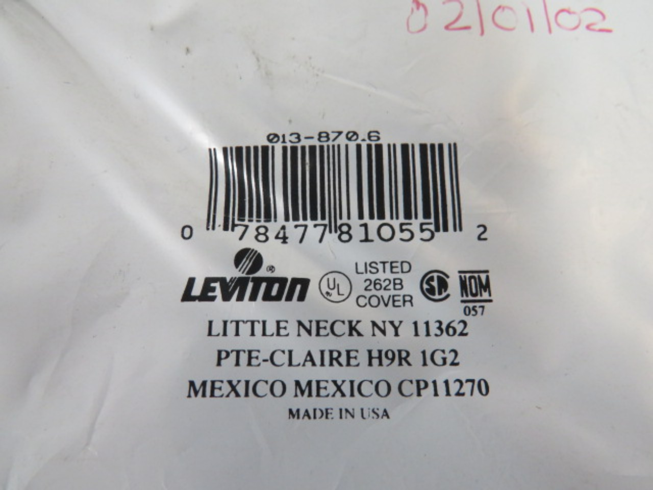 Leviton 013-87016 Gray 2-Gang Duplex Receptacle Wallplate Lot of 4 ! NWB !