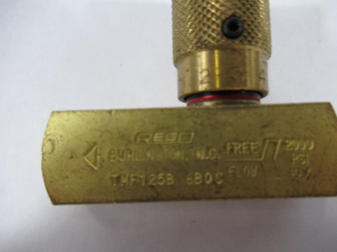 Rego TMF125B Brass Flow Control Valve USED