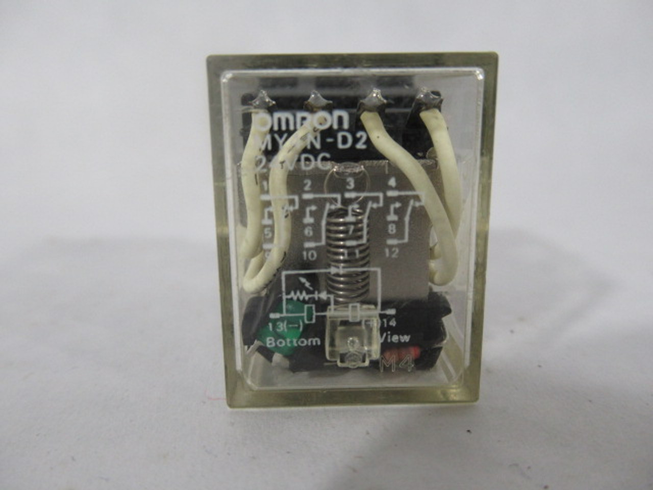 Omron MY4N-D2-DC24 General Purpose Relay 24VDC Coil 5A 14 Blade USED