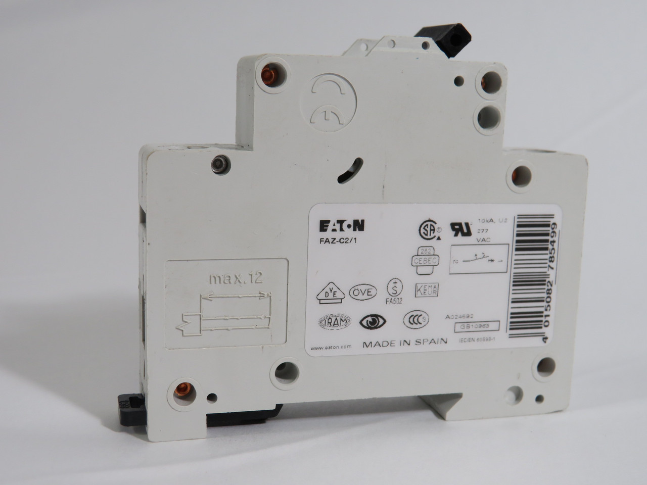 Eaton FAZ-C2/1 Miniature Circuit Breaker 2A 415V 1 Pole USED