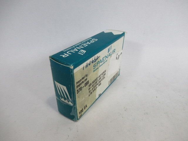 Spaenaur 370-085 SS Hex Socket Cap Screw #4-40UNCx5/8" 100-Pack ! NEW !