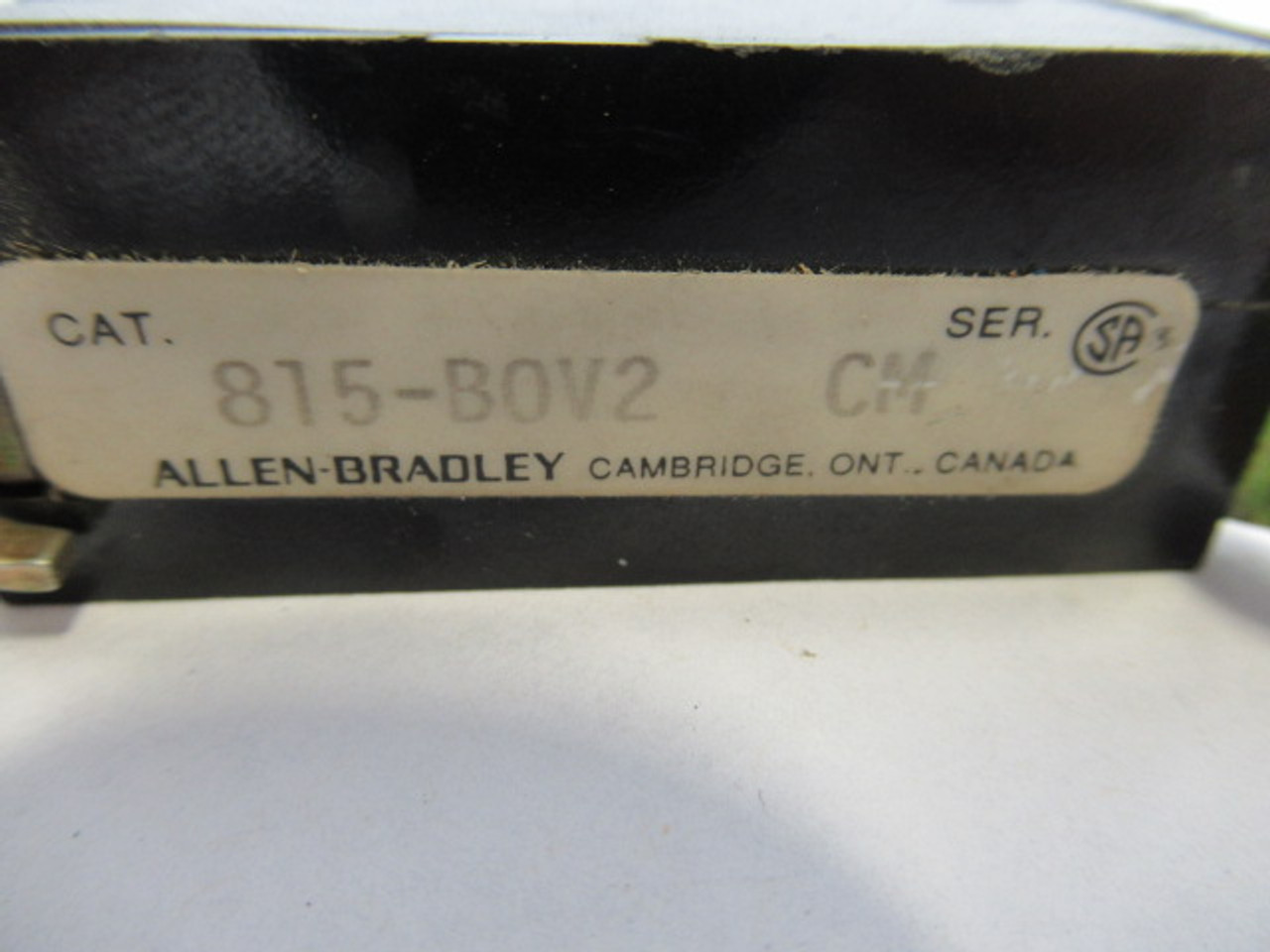 Allen-Bradley 815-B0V2 Series CM Overload Relay 600VAC 1 Pole USED