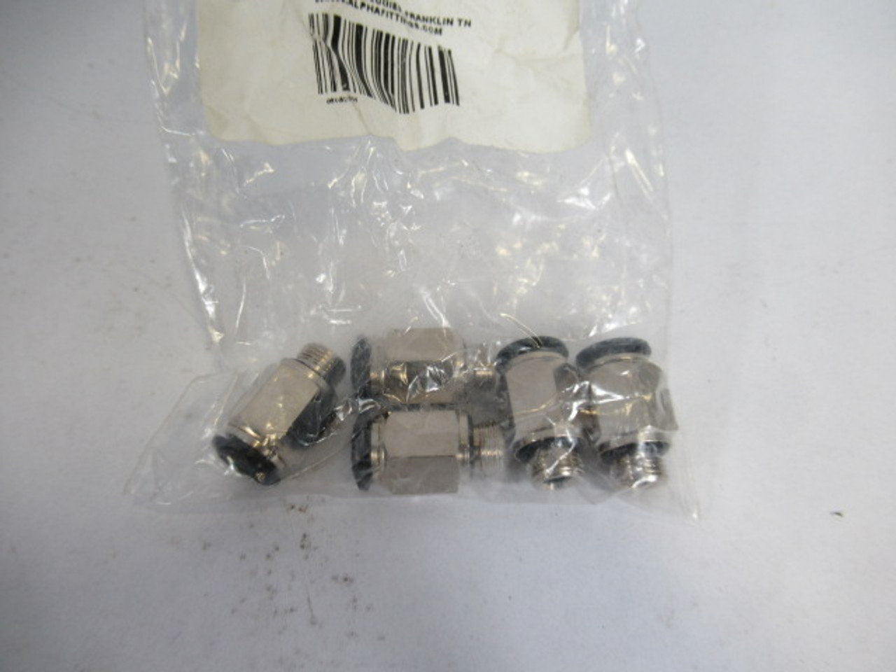 Alpha 50020N-8-1/8 Push-In Fitting 15BAR 8mm Tube 1/8"BSPP 5-Pack ! NWB !