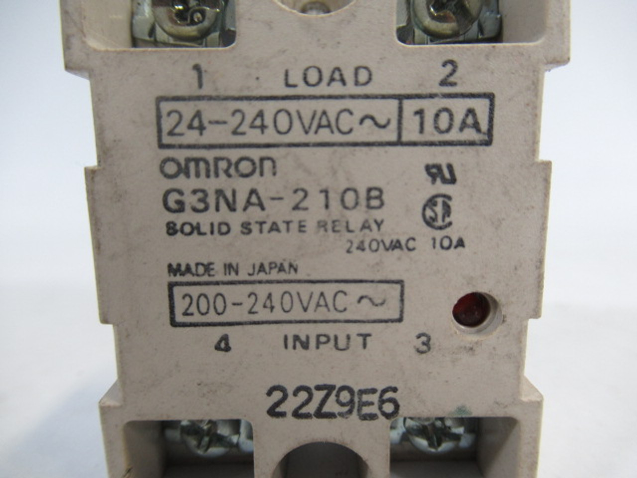 Omron G3NA-210B AC200-240 Solid State Relay 200-240VAC Coil 10A USED