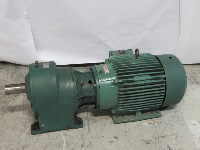 Reliance 25HP 1770RPM 575V 284TC TEFC 3Ph Motor W/ Reducer 9.3:1 Ratio USED