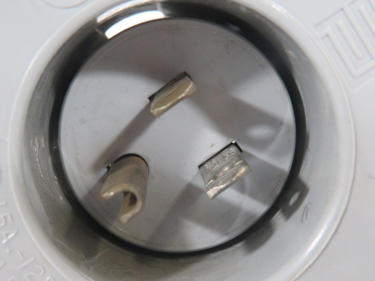 Pass & Seymour 5278-SS Gray Power Entry Plug 15A 125V 3W 2P USED