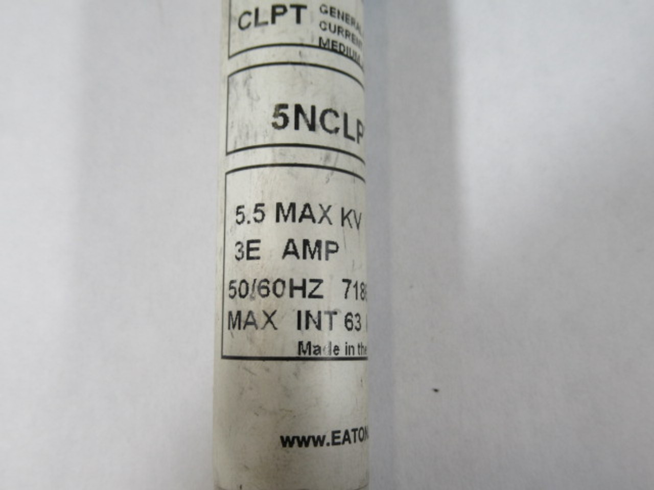 Eaton 5NCLPT-3E General Purpose Current Limiting Fuse 5.5Max KV 3E Amp USED
