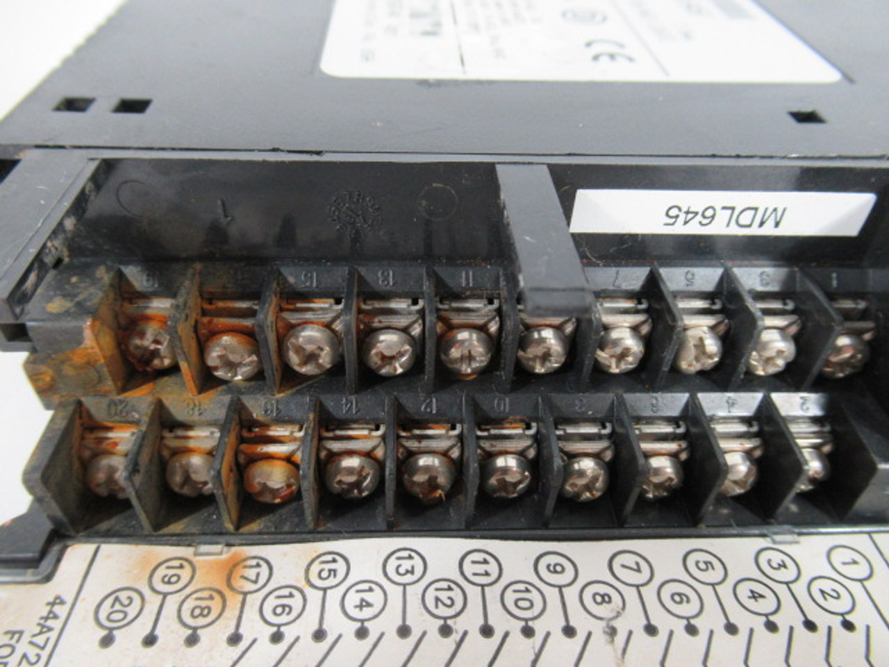 GE Fanuc IC693MDL645F Input Module 24VDC 16Pt Logic *Rusted Terminal* USED