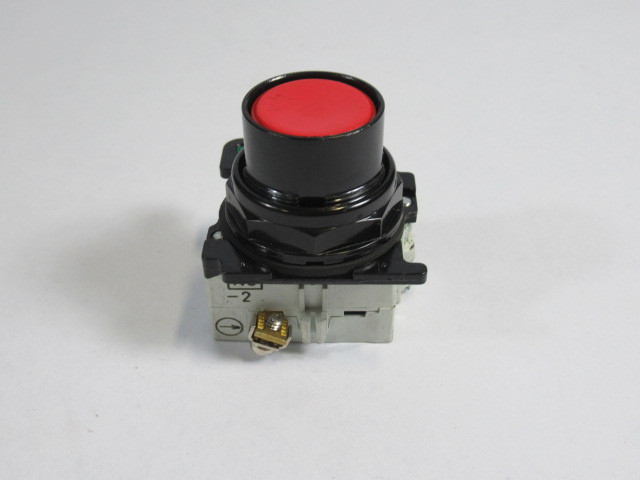 Eaton 10250T706R Momentary Flush Push Button Unit Red 1NO 1NC USED