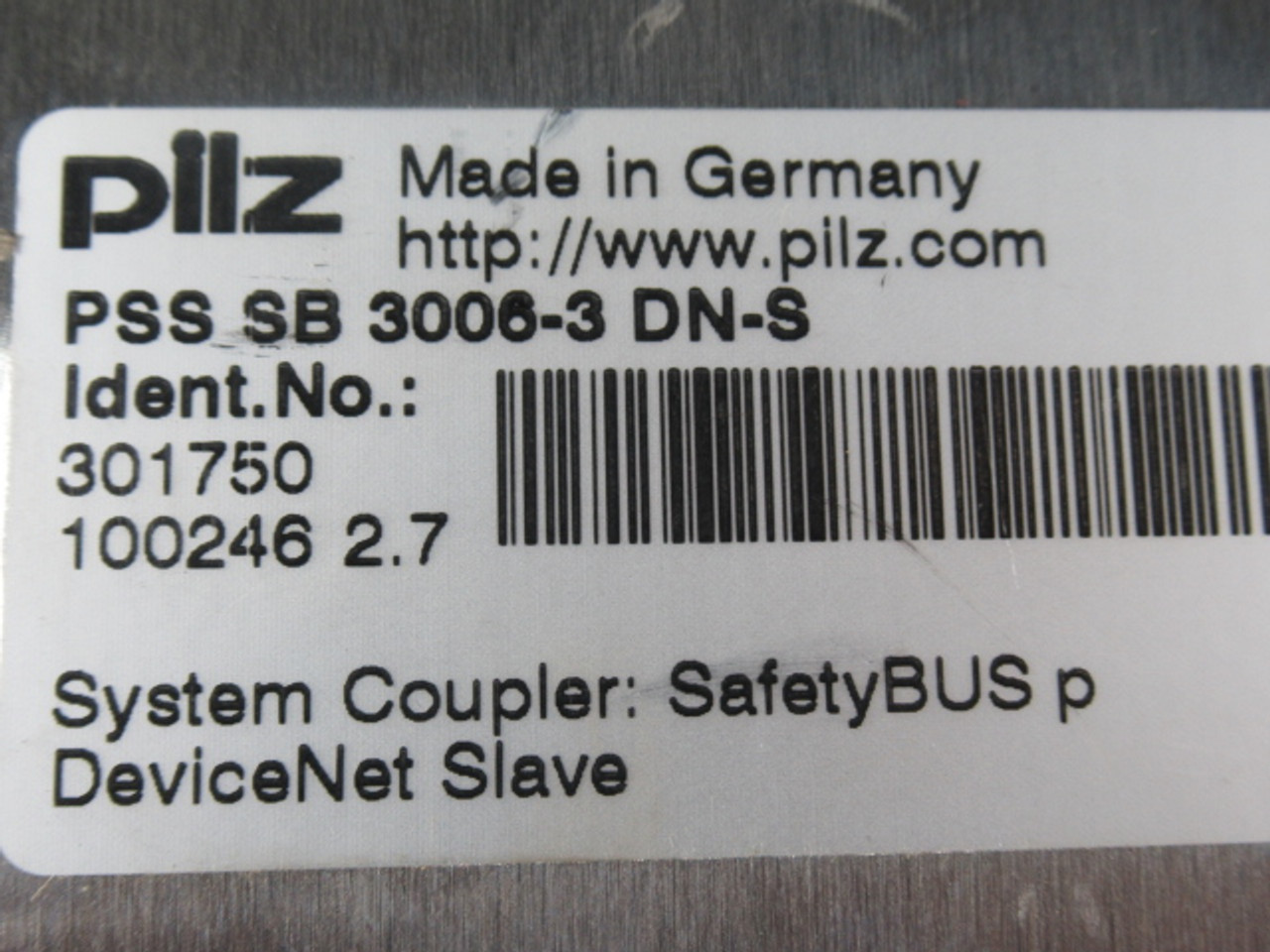 Pilz PSS SB 3006-3 DN-S Compact Safety Sytem 301740 24VDC USED