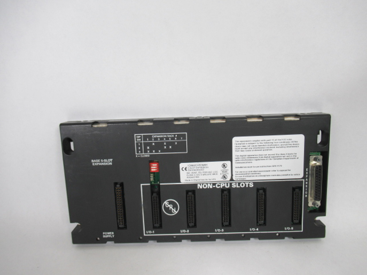 GE Fanuc IC693CHS398H 5 Slot Expansion Unit USED