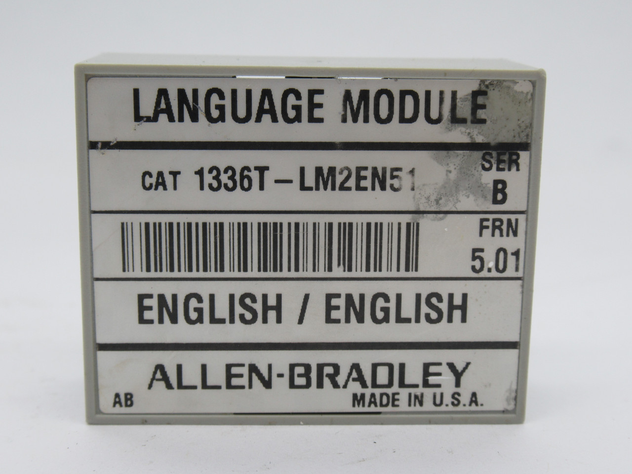 Allen-Bradley 1336T-LM2EN51 Series B Language Module FRN 5.01 USED