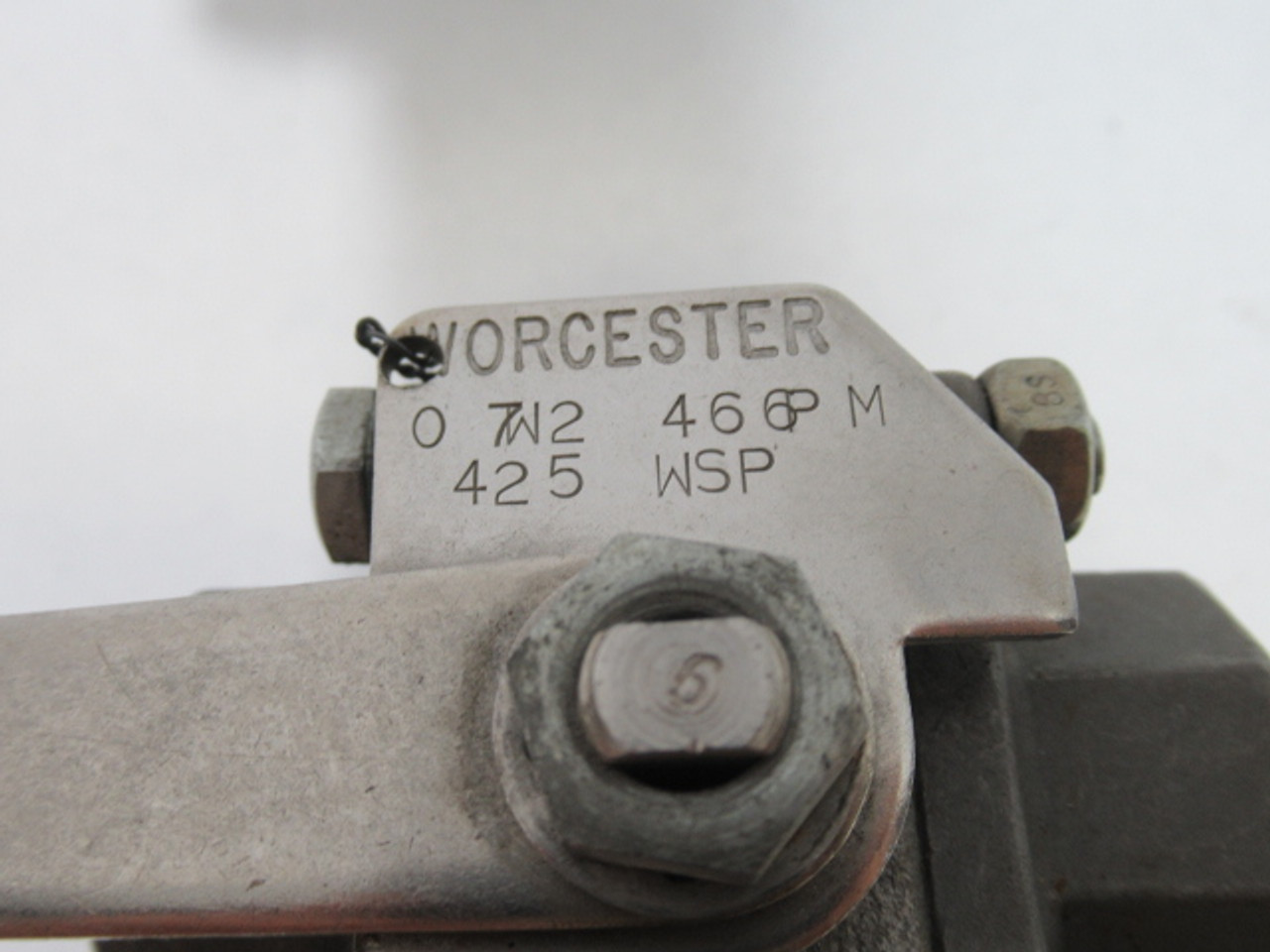 Worcester 07W2-466PM SS Ball Valve 1000CWP 3/4" 425WSP CF8M USED