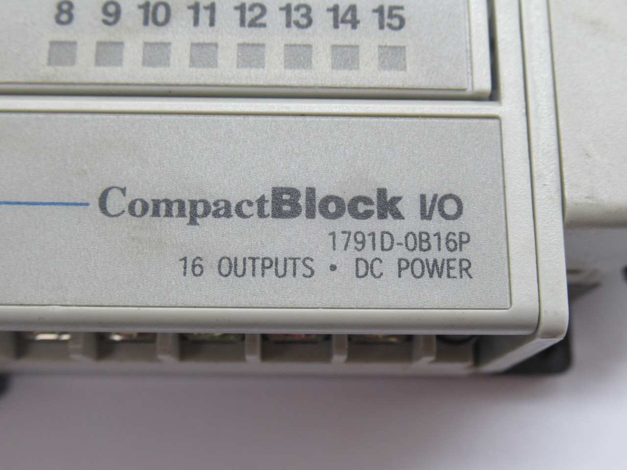 Allen-Bradley 1791D-0B16P Series D Rev. C01 Compact I/O Block F/W 3.003 USED