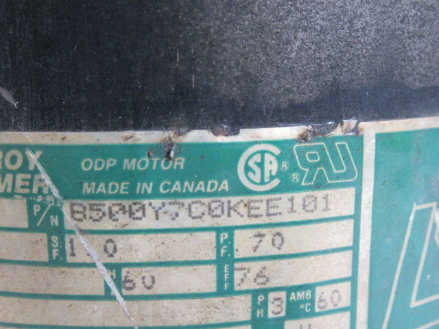 Leroy Somer 1.25HP 1140RPM 575V 56YZ ODP 3PH 2.0A 60Hz USED