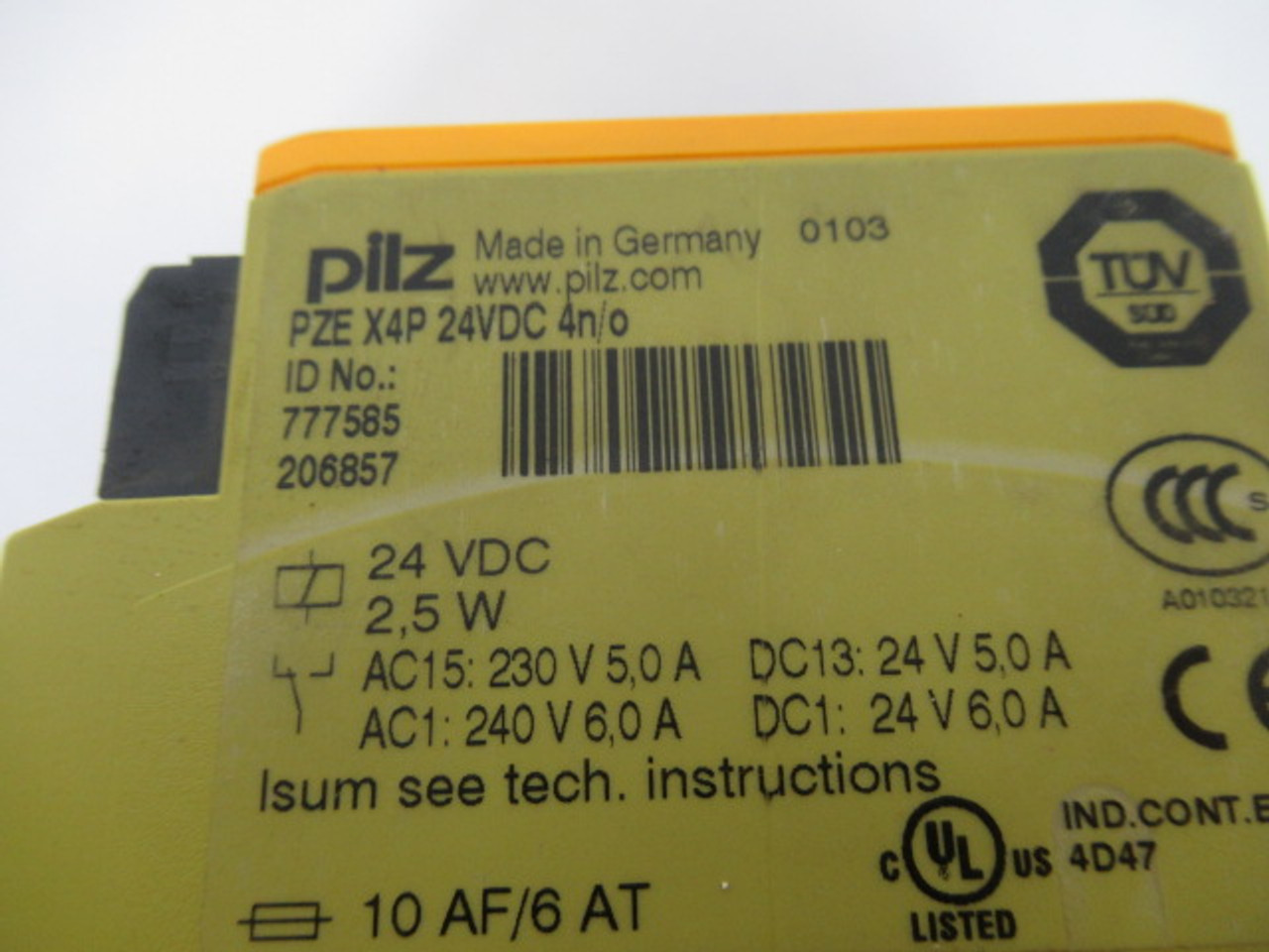 Pilz PZE-X4P-24VDC-4N/O Compact Expansion Safety Relay Module 4N/O USED