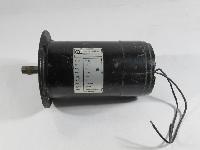 C.D.L International 1/3HP 1725RPM 90VDC 3.8A USED