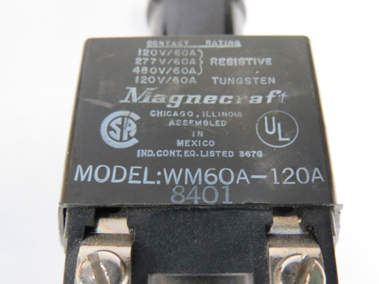 Magnecraft WM60A-120A Relay 60A USED