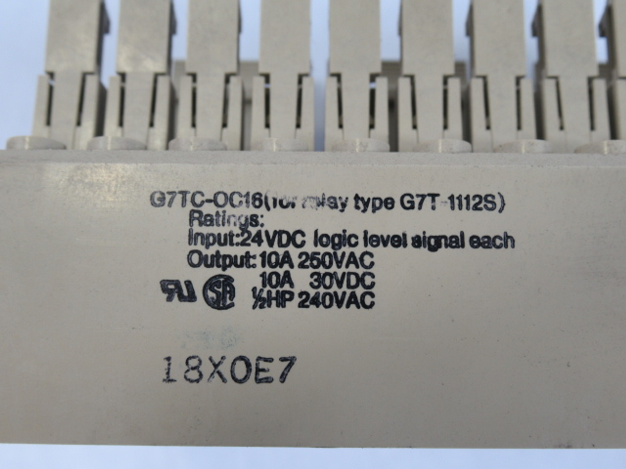 Omron G7TC-OC16-DC24 I/O Relay Module 24VDC No Door USED