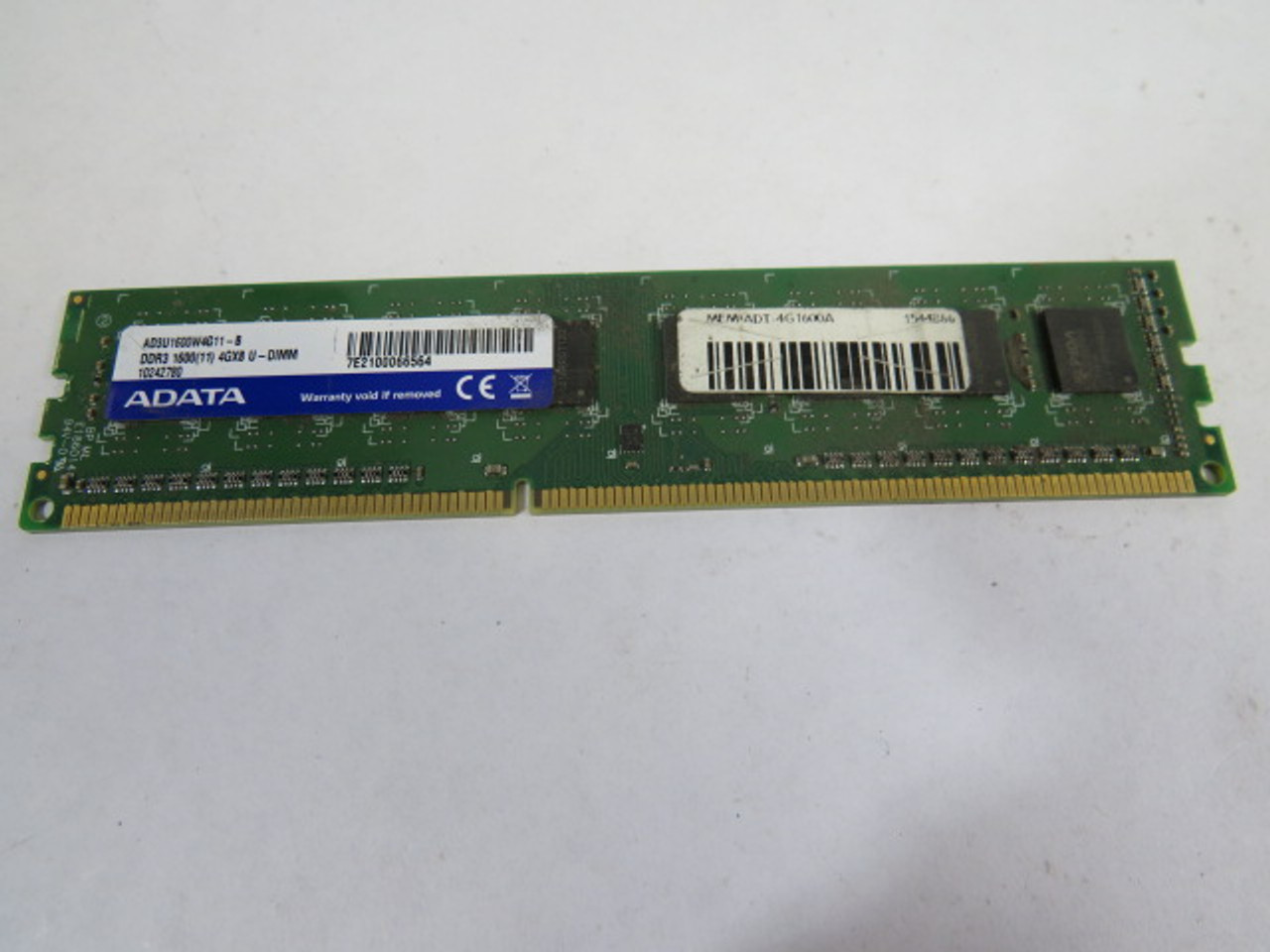 ADATA AD3U1600W4G11-B DDR3 RAM 4GB USED