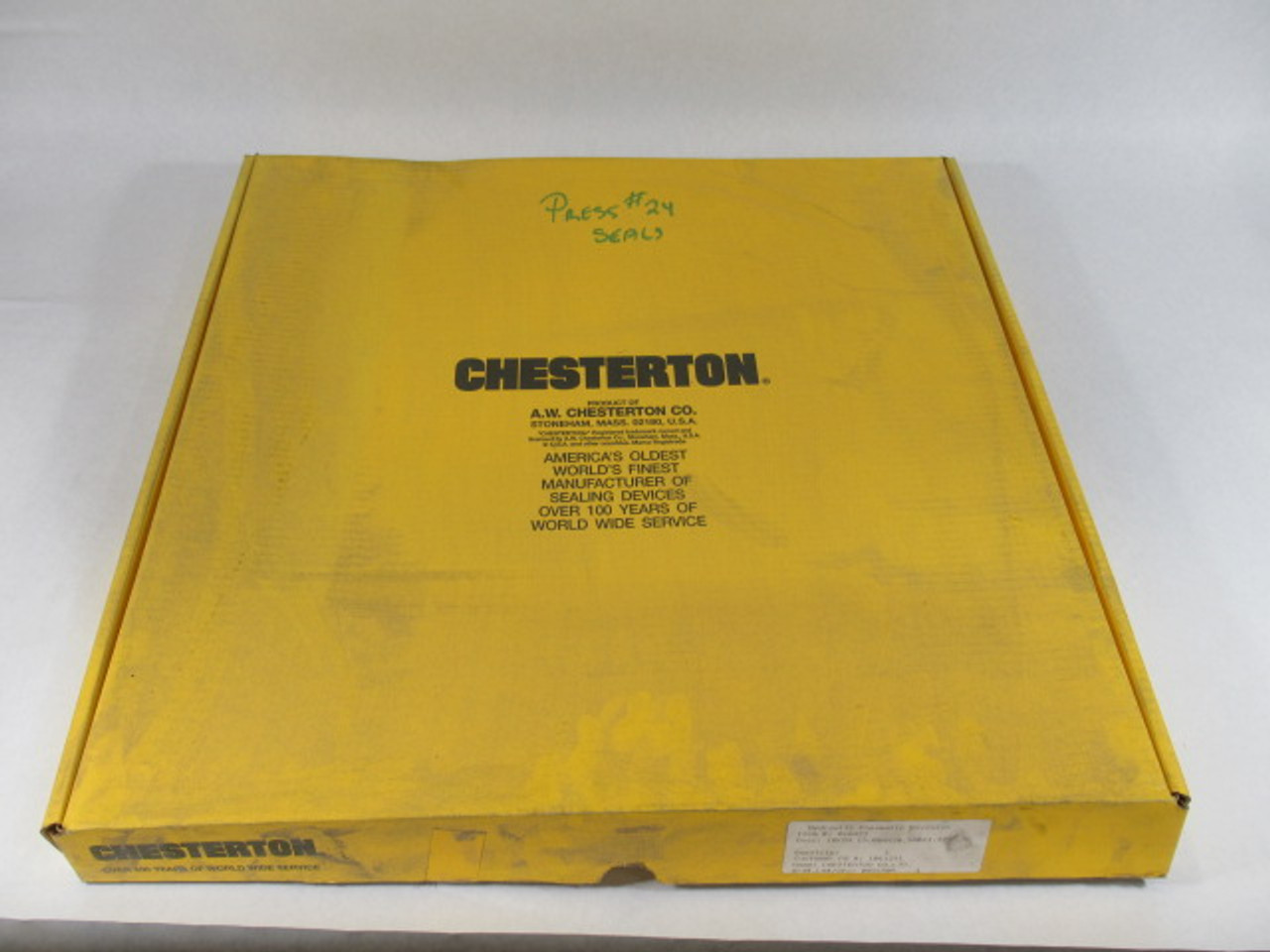 Chesterton Co. 060423 Hydraulic Seal 10KRM 19"x20.50"x1.375" ! NEW !