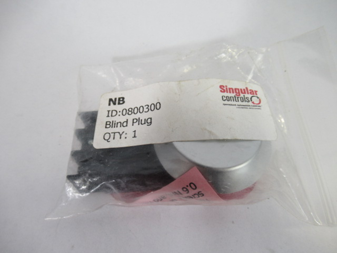 Singular Controls 0800300 NB Blanking Plug for Push Button ! NWB !