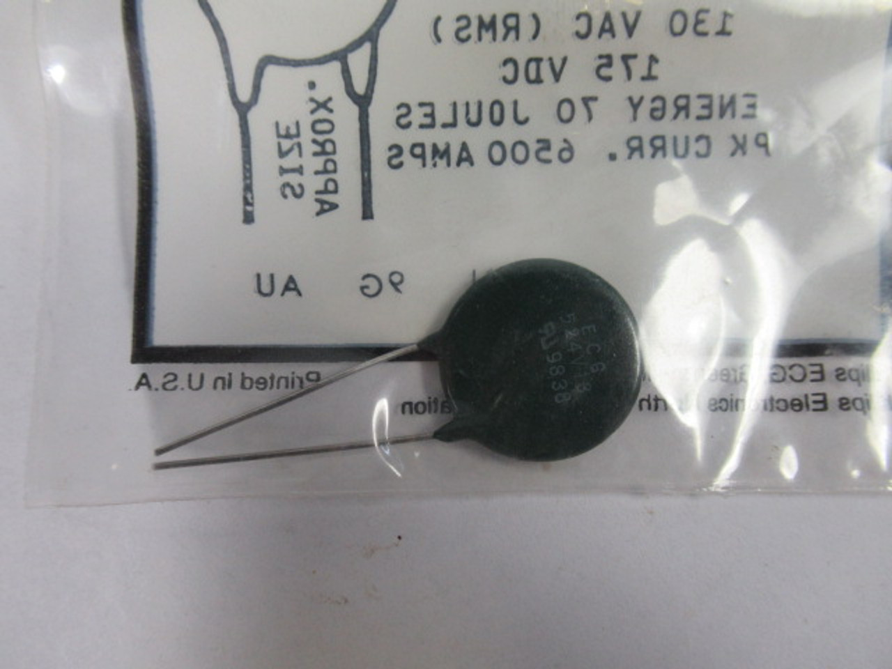 ECG Component ECG524V13 Metal Oxide Varistor 130VAC 175VDC ! NEW !