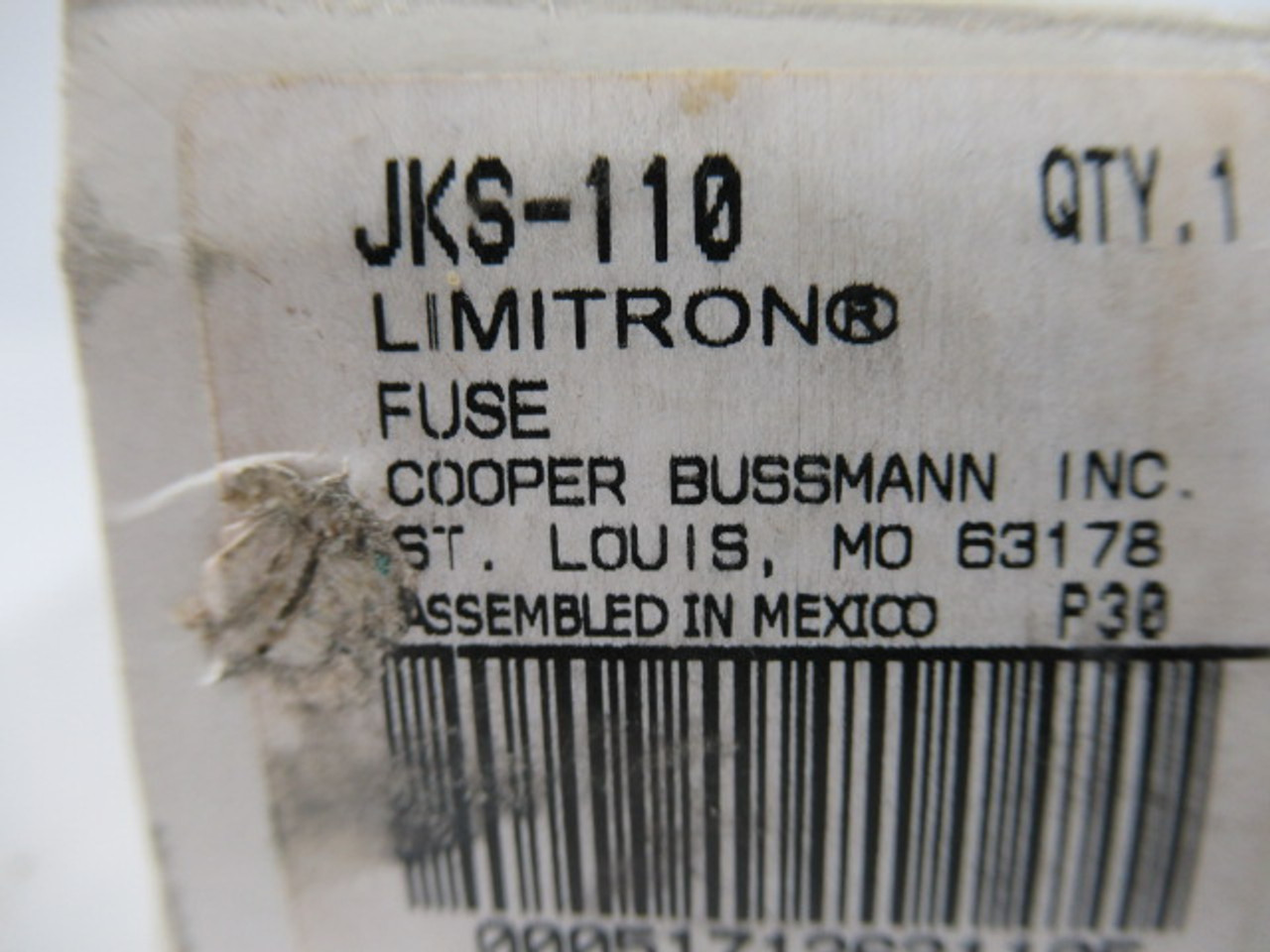 Bussmann JKS-110 Limitron Quick Acting Current Limiting Fuse 600VAC ! NEW !