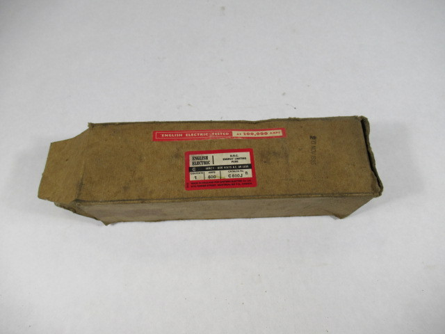English Electric C600J HRC Energy Limiting Fuse 600A *Damaged Box* ! NEW !