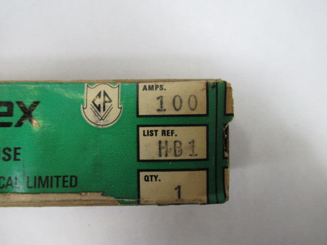 Aeroflex HB1 HRCI Fuse 250V 100A Damaged Box ! NEW !
