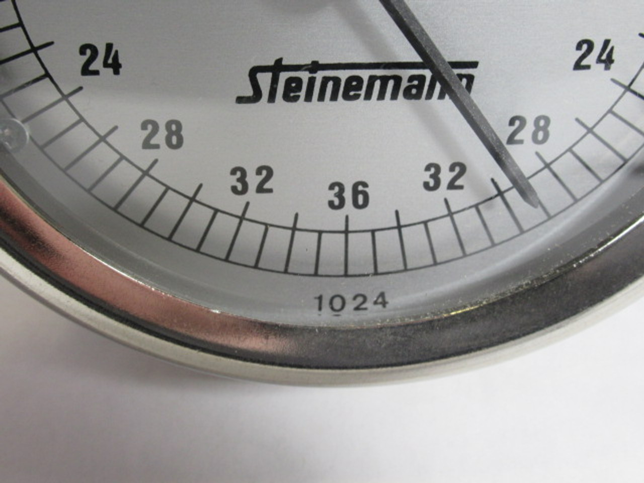 Steinemann 1024 Panel Mount Leveling Gauge 0-36 1/10mm ! NOP !